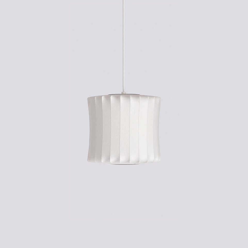 Pendant Light, Crisscross Bubble, Mulberry Silk, Steel Wireframe, E26