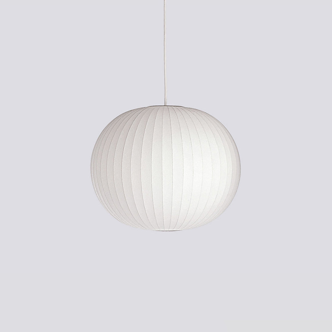 Pendant Light, Crisscross Bubble, Mulberry Silk, Steel Wireframe, E26