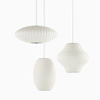 Pendant Light, Crisscross Bubble, Mulberry Silk, Steel Wireframe, E26