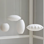 Pendant Light, Crisscross Bubble, Mulberry Silk, Steel Wireframe, E26