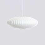 Pendant Light, Crisscross Bubble, Mulberry Silk, Steel Wireframe, E26