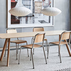 Pendant Light, Crisscross Bubble, Mulberry Silk, Steel Wireframe, E26