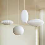 Pendant Light, Crisscross Bubble, Mulberry Silk, Steel Wireframe, E26