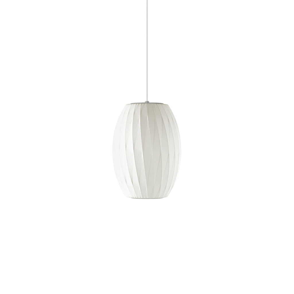 Pendant Light, Crisscross Bubble, Mulberry Silk, Steel Wireframe, E26