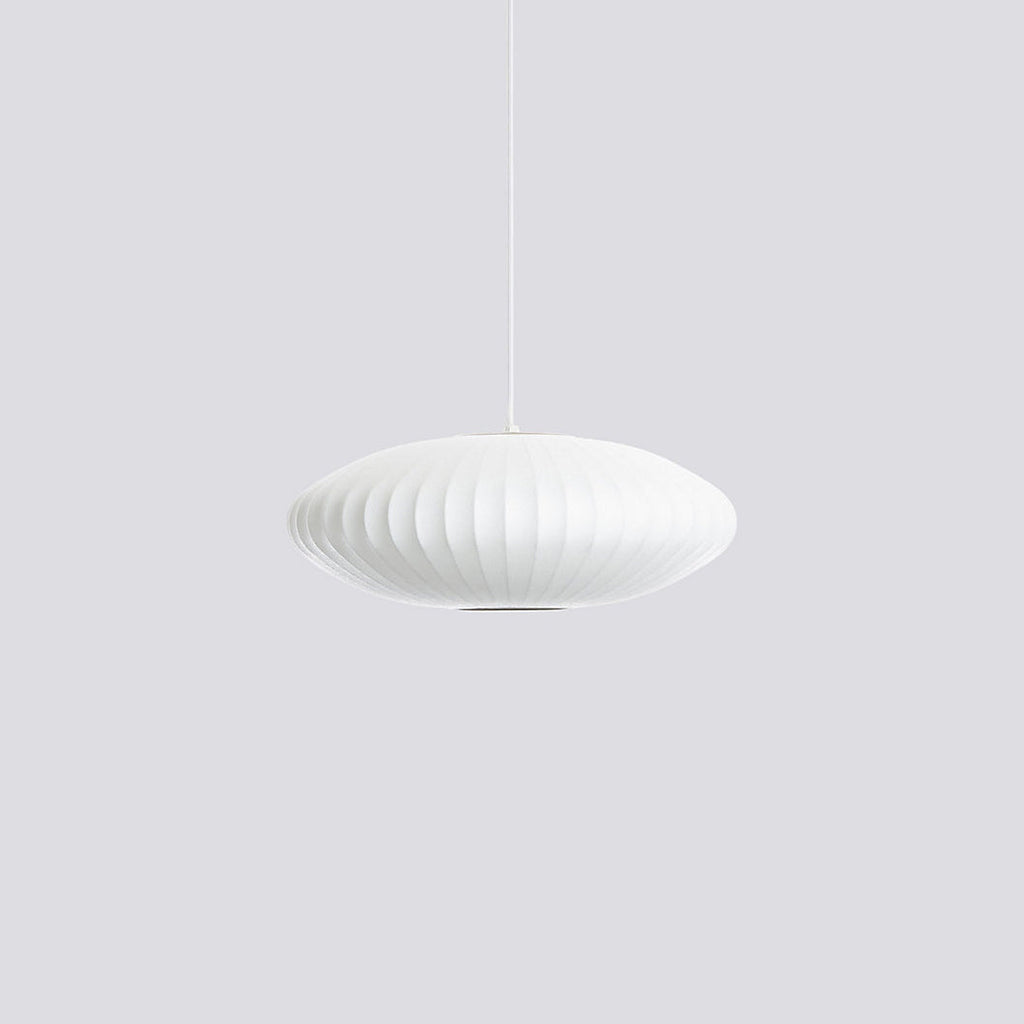 Pendant Light, Crisscross Bubble, Mulberry Silk, Steel Wireframe, E26
