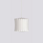 Pendant Light, Crisscross Bubble, Mulberry Silk, Steel Wireframe, E26