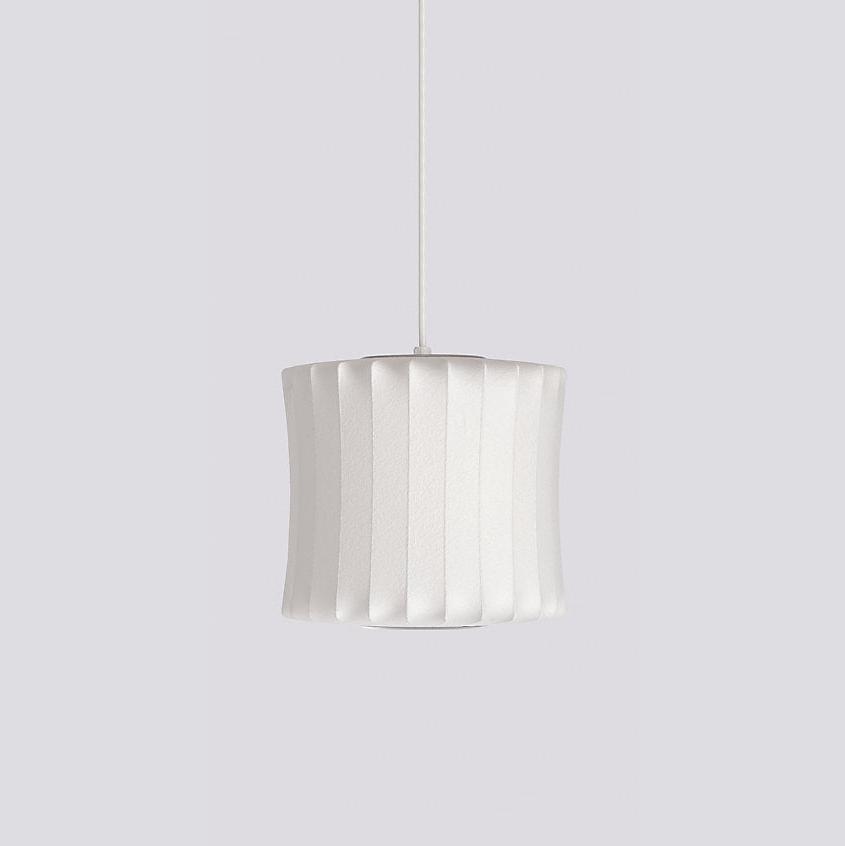 Pendant Light, Crisscross Bubble, Mulberry Silk, Steel Wireframe, E26