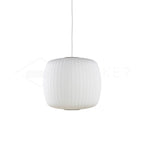 Pendant Light, Crisscross Bubble, Mulberry Silk, Steel Wireframe, E26