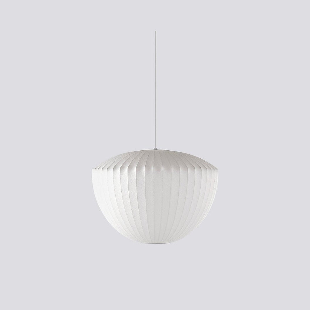 Pendant Light, Crisscross Bubble, Mulberry Silk, Steel Wireframe, E26