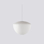 Pendant Light, Crisscross Bubble, Mulberry Silk, Steel Wireframe, E26