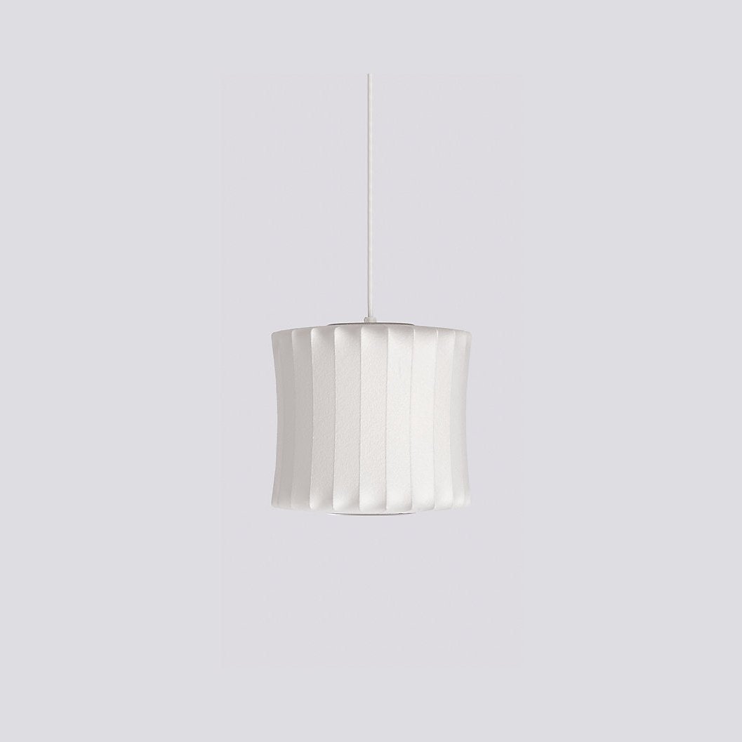 Pendant Light, Crisscross Bubble, Mulberry Silk, Steel Wireframe, E26