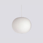 Pendant Light, Crisscross Bubble, Mulberry Silk, Steel Wireframe, E26
