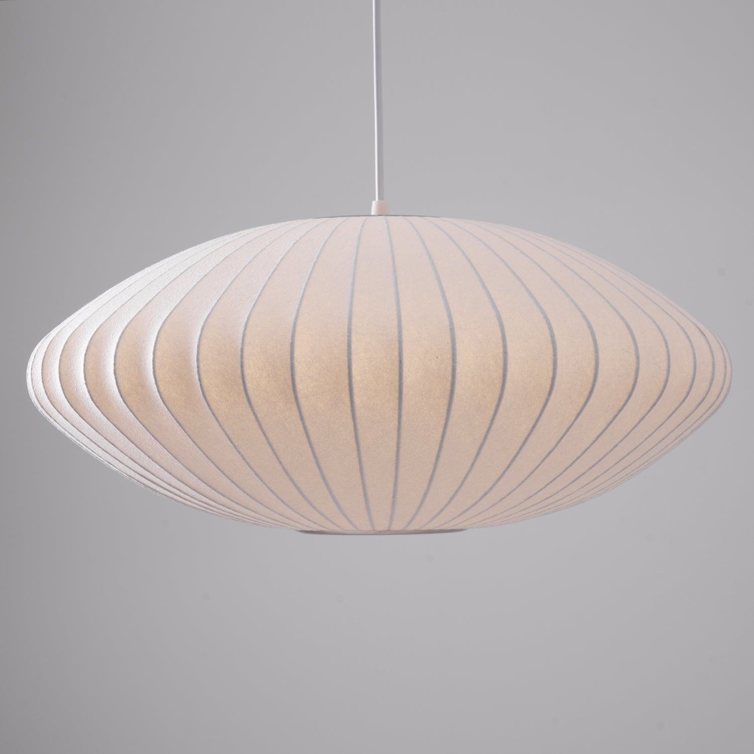 Pendant Light, Crisscross Bubble, Mulberry Silk, Steel Wireframe, E26