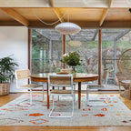 Nelson Bubble Swag Pendant Light styled over a living space