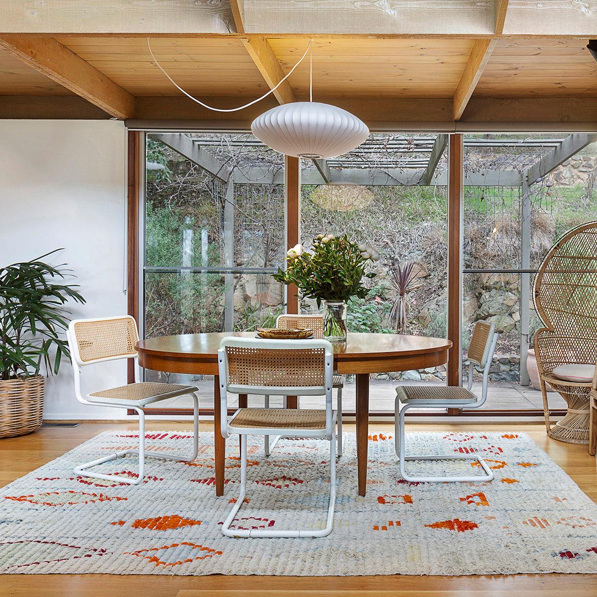 Nelson Bubble Swag Pendant Light styled over a living space