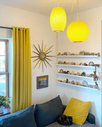 Nelson Bubble Swag Pendant Light shade detail from the side