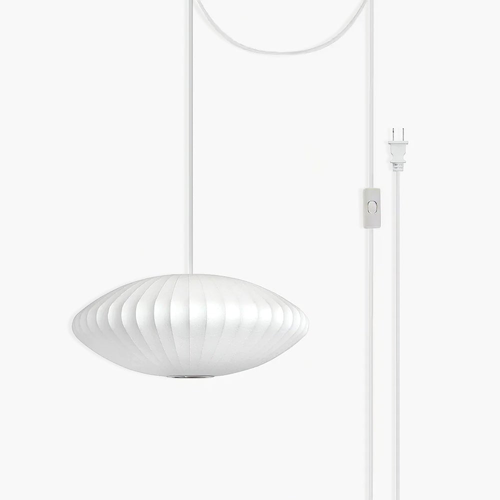 Nelson Bubble Swag Pendant Light shade against a neutral backdrop