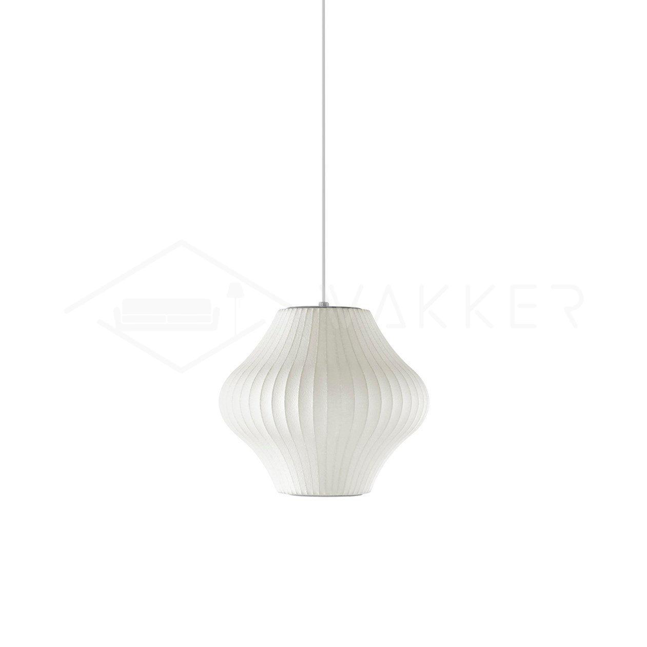 Pendant Light, Crisscross Bubble, Mulberry Silk, Steel Wireframe, E26
