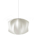 Pendant Light, Crisscross Bubble, Mulberry Silk, Steel Wireframe, E26