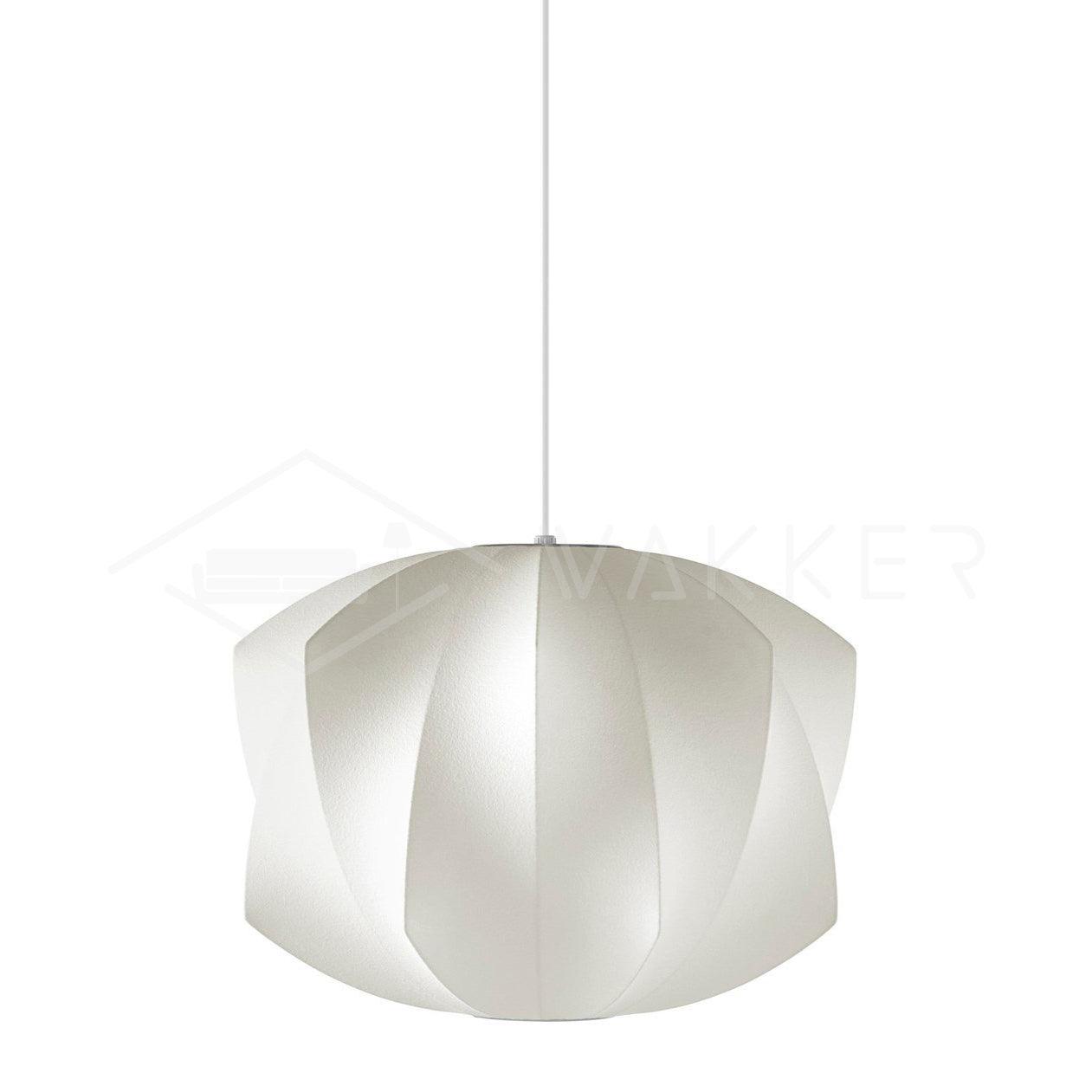 Pendant Light, Crisscross Bubble, Mulberry Silk, Steel Wireframe, E26