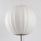 Faux silk bubble table lamp shown against a clean neutral backdrop