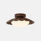 Flush Mount Ceiling Light, Aria Nephele Scalloped Cloud Design