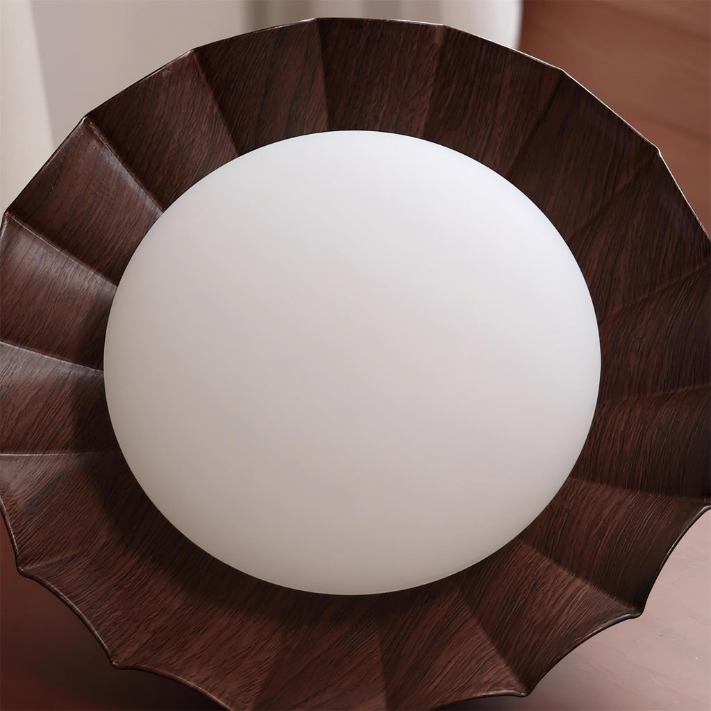 Flush Mount Ceiling Light, Aria Nephele Scalloped Cloud Design