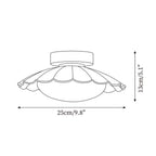 Flush Mount Ceiling Light, Aria Nephele Scalloped Cloud Design