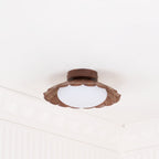 Flush Mount Ceiling Light, Aria Nephele Scalloped Cloud Design