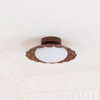 Flush Mount Ceiling Light, Aria Nephele Scalloped Cloud Design