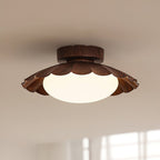 Flush Mount Ceiling Light, Aria Nephele Scalloped Cloud Design
