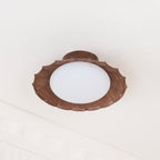 Flush Mount Ceiling Light, Aria Nephele Scalloped Cloud Design