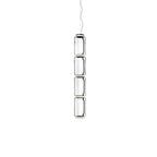 Studio shot of this Clérachic pendant's four-cylinder clear-glass stack on a plain white background.