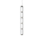 Studio shot of this Clérachic pendant's five-cylinder clear-glass stack on a plain white background.