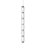 Studio shot of this Clérachic pendant's six-cylinder clear-glass stack on a plain white background.