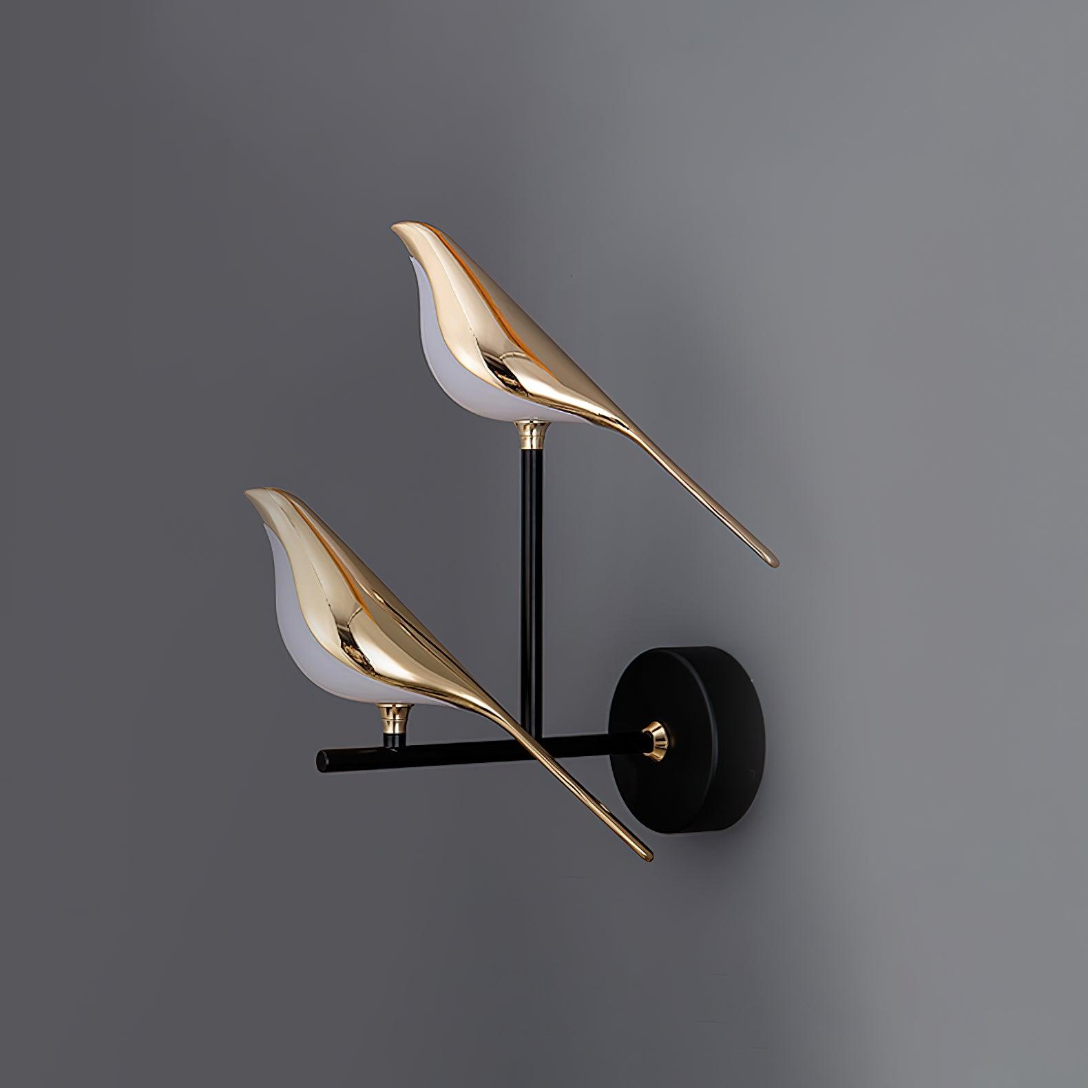 Nomi wall lamp shown lit at night for a cozy mood