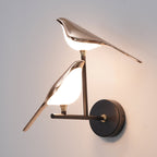 Nomi wall lamp single head detail with rose gold shade