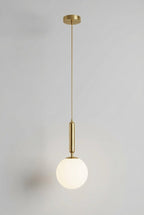 Nordic Style Glass Globe Pendant Light Fixture With 12 Inch Diameter