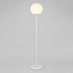 Nordic Style Globe Lamp With Metal Frame And Frosted Glass Shade 60 Inches Tall