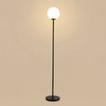 Nordic Style Globe Lamp With Metal Frame And Frosted Glass Shade 60 Inches Tall