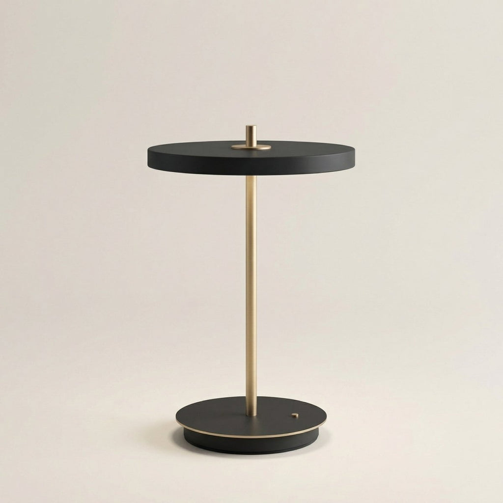 Nordic Style Table Lamp With LED And Wood Base Adjustable Brightness 15 Inch