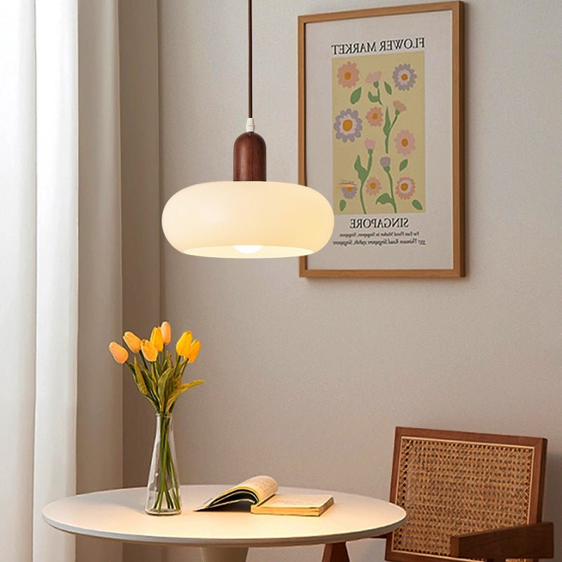 Nordic Style Pendant Light With Glass Shade 12 Inch Ceiling Fixture