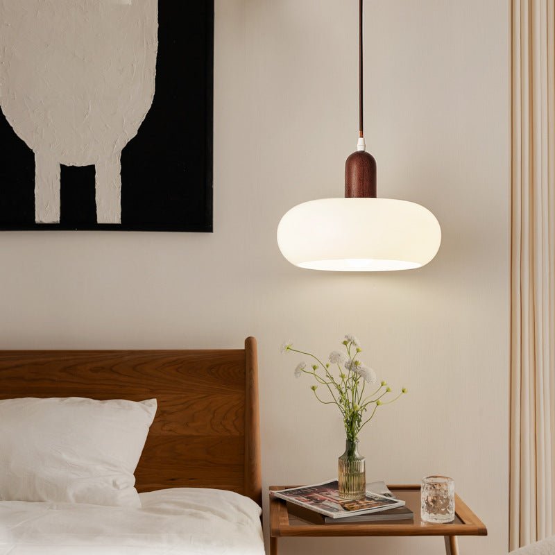 Nordic Style Pendant Light With Glass Shade 12 Inch Ceiling Fixture