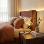 Butterfly-Designed Nordic Table Lamp Featuring Metal Frame And Glass Shade 16 Inch
