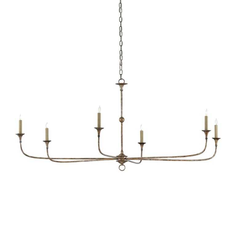 Candle chandelier styled in a refined interior