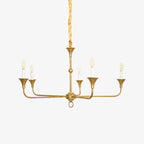 Candle chandelier full fixture view against a plain background