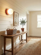 Compact Nuvol wall lamp shown turned off highlighting its globe shape