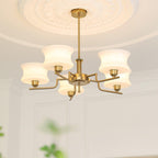 Belue lysekrone, vintage glasglobus, guld eller krom, E26/E27