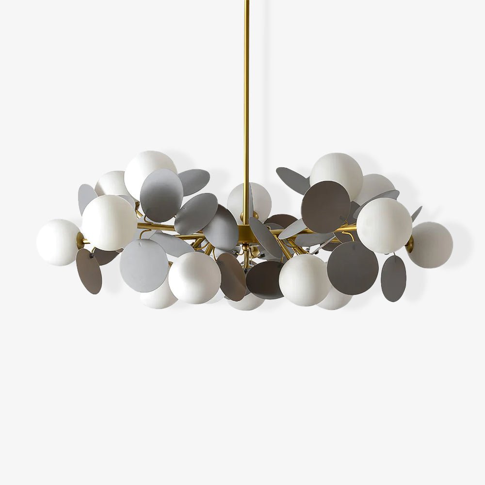 Tree chandelier packaging and frame reference view