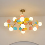 Tree chandelier installation reference in a styled room